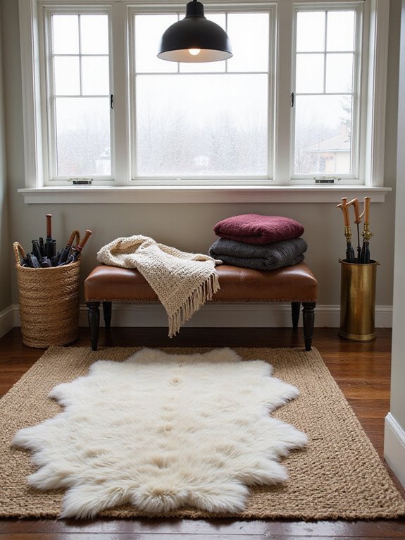 layered rugs for comfort