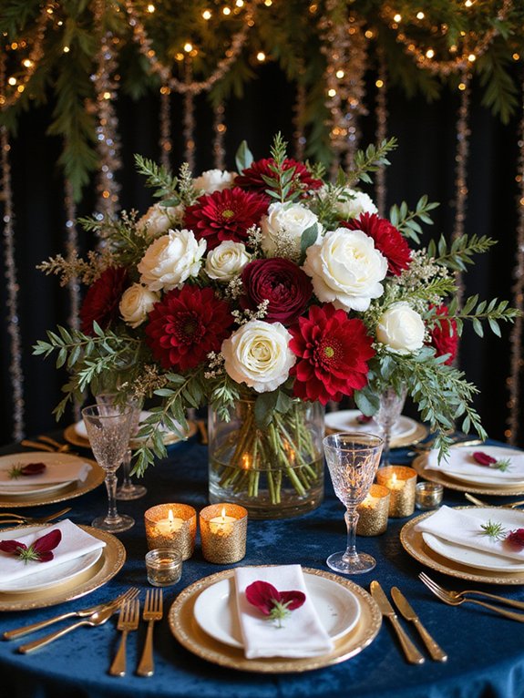 lively floral arrangements enhance celebrations