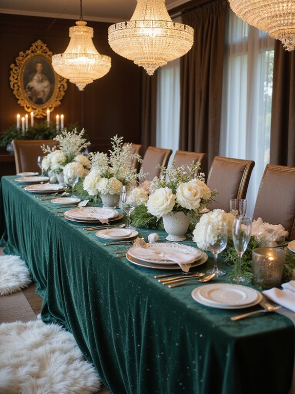 luxurious faux fur accents