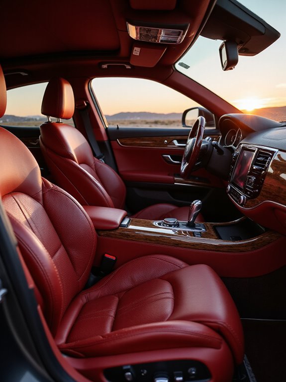 luxurious glossy wood trims