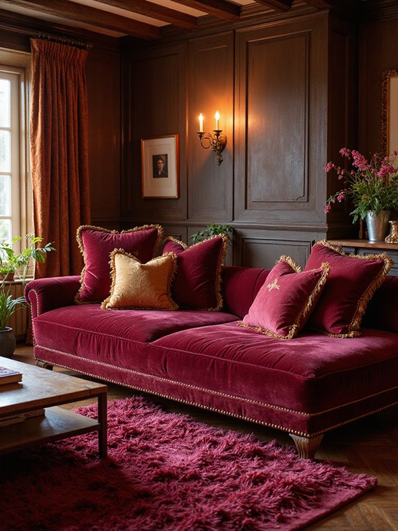 luxurious velvet cushion comfort