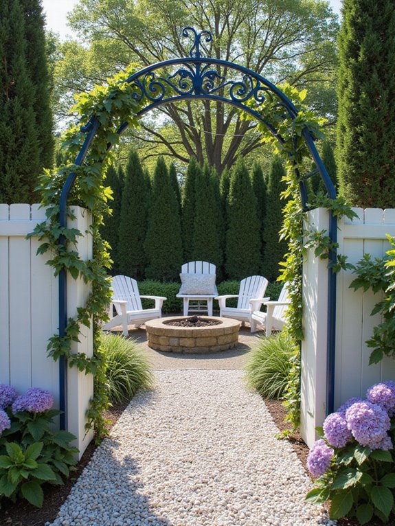magical backyard entrance archway