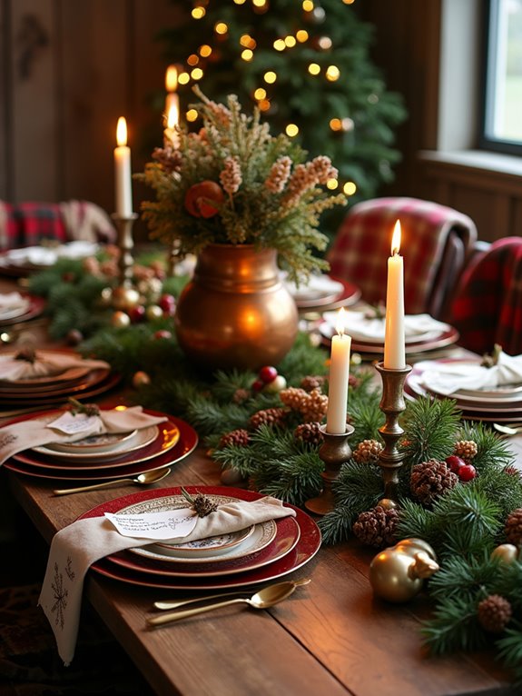 magical christmas table settings