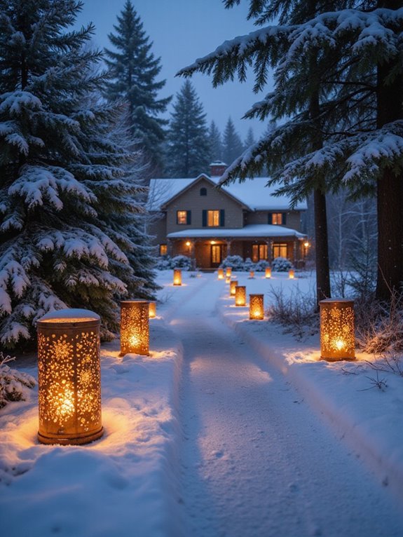 magical driveway luminary glow
