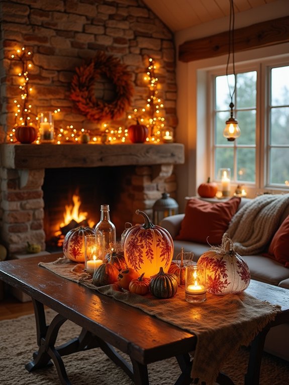magical fall lighting ambiance