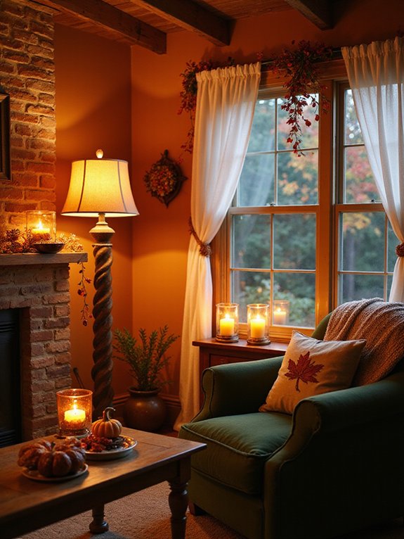 magical fall lighting ambiance