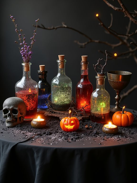 magical halloween potion displays