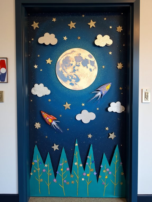 magical starry night backdrop