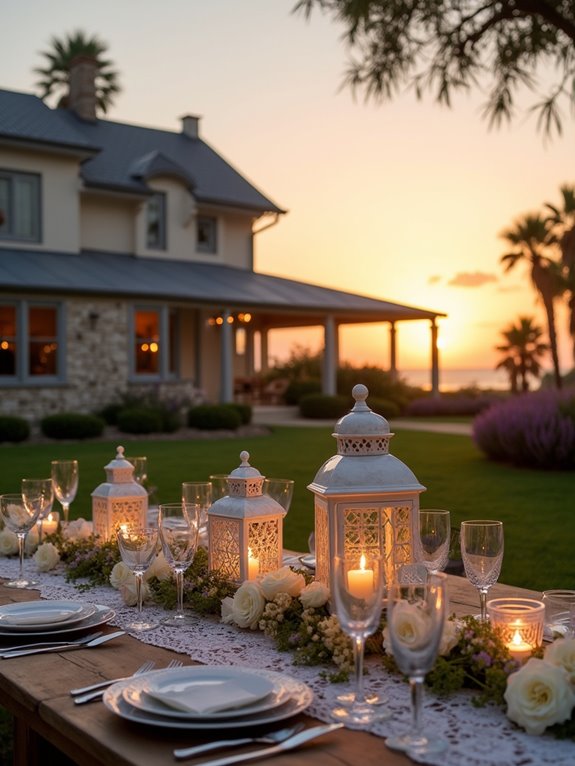 magical white lantern ambiance