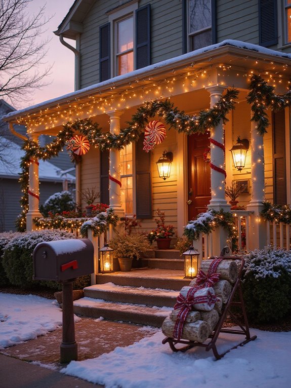 magical winter village scenes