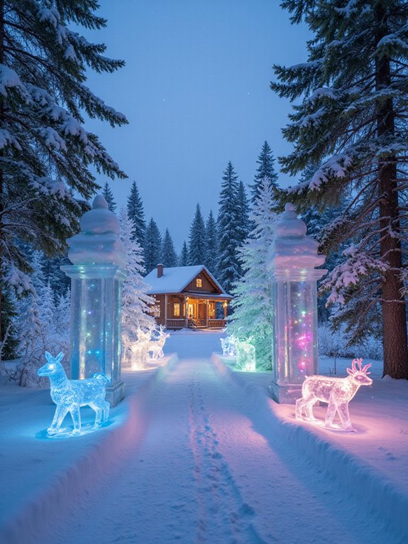 magical winter wonderland display