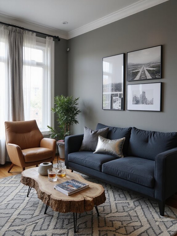 masculine stylish living decor