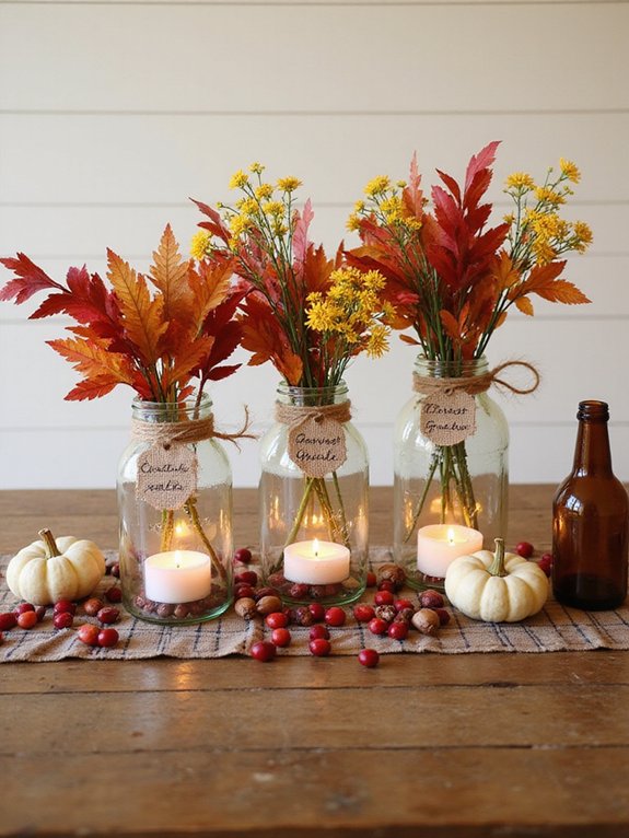 mason jar fall decor