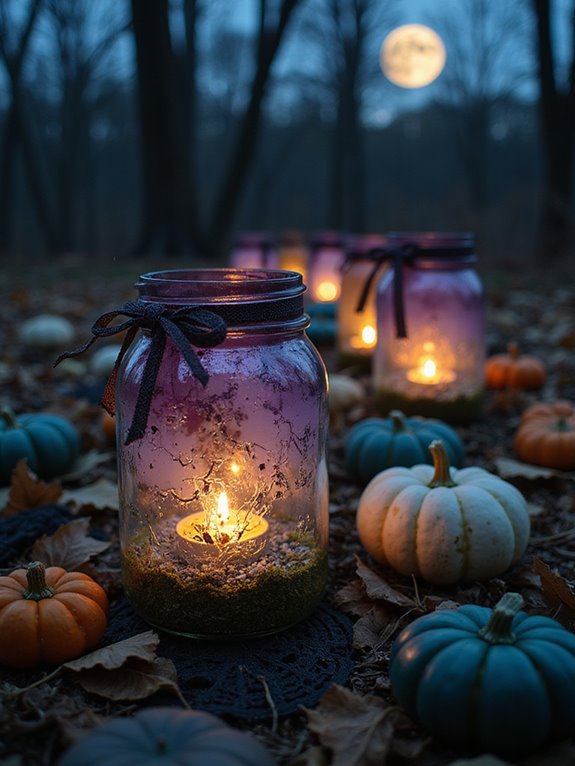 mason jar halloween lanterns
