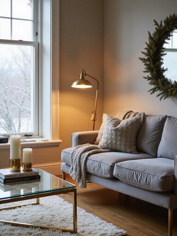 metallic accents add glam