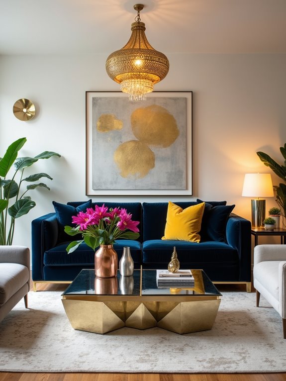 metallic accents elevate style