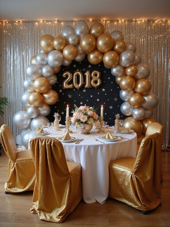 metallic balloons enhance celebrations