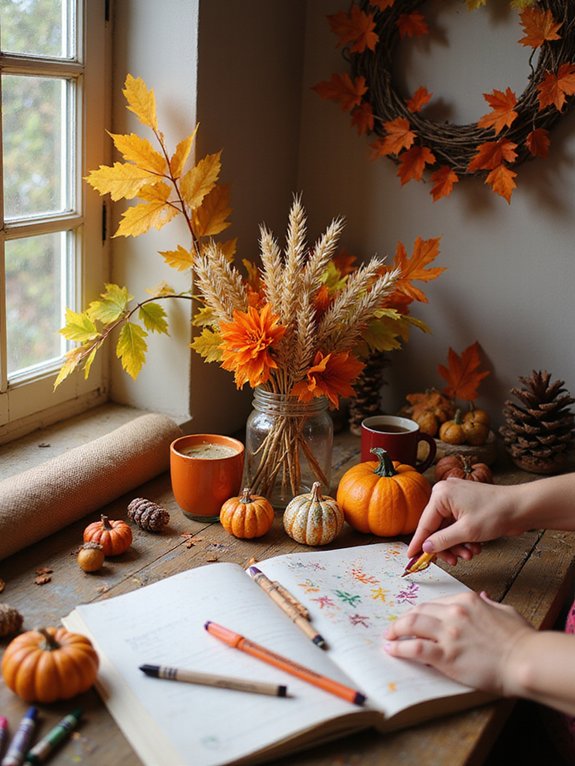 mindfulness during autumn activities