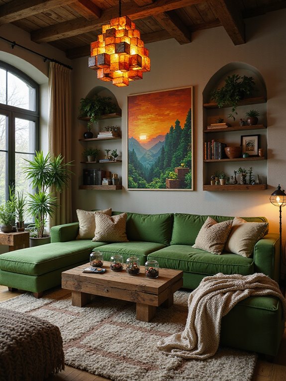 minecraft themed diy decor