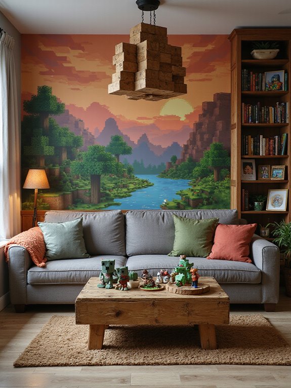 minecraft themed home accessories