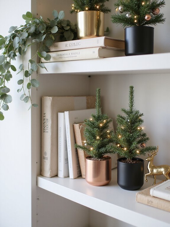 miniature festive tree decor