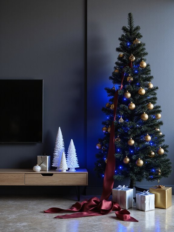 miniature festive tree displays