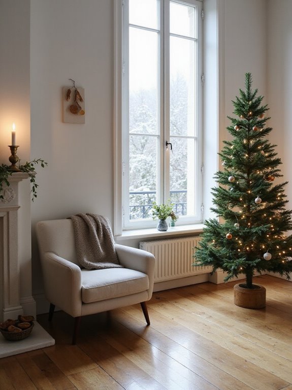 minimalist festive decorations suggested