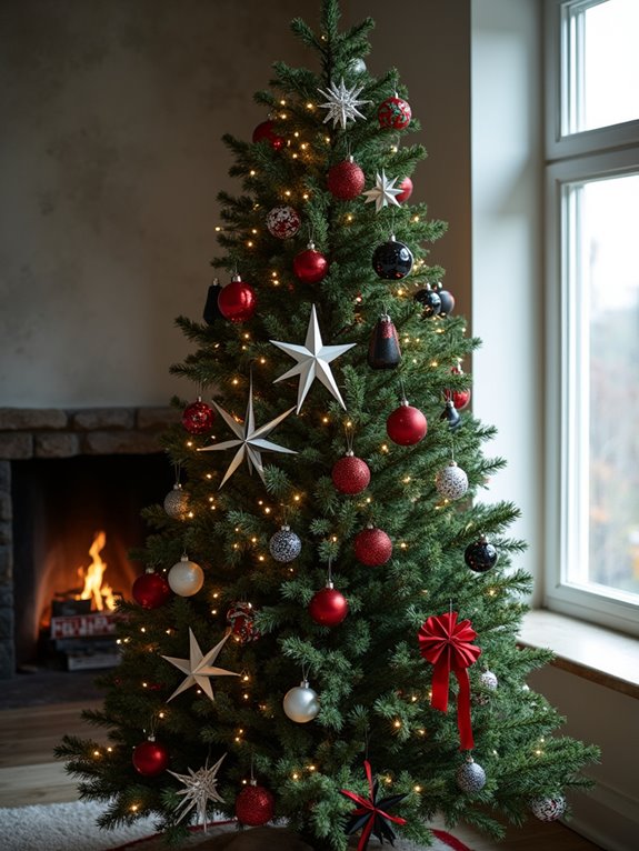 minimalist holiday tree decor