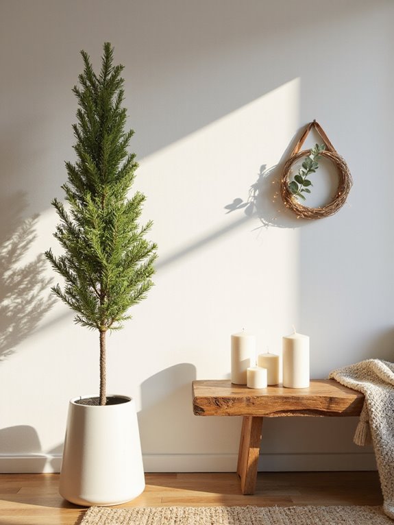 minimalist modern christmas decor