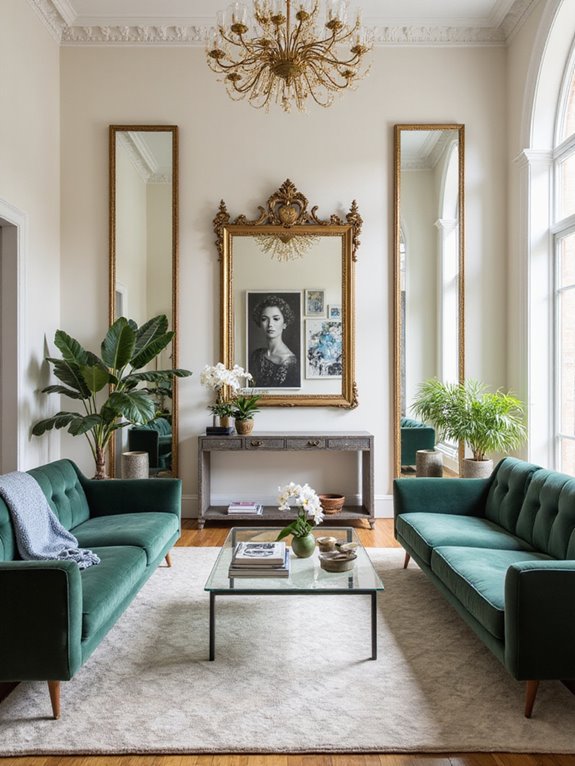 mirror placement for brightness