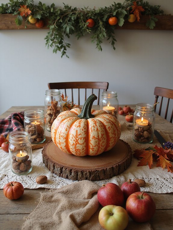 mixing fall decor creatively