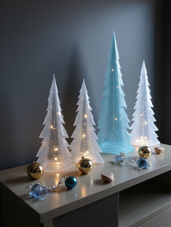modern acrylic holiday decor