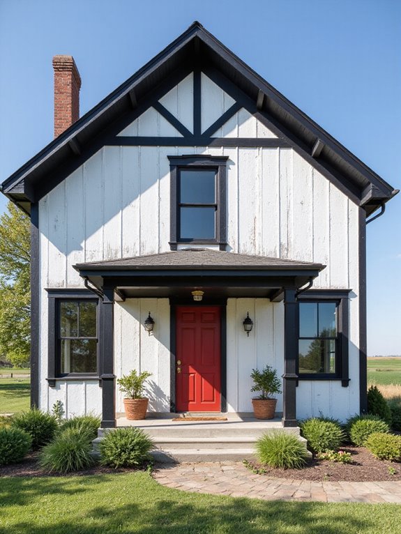 modern black window frames