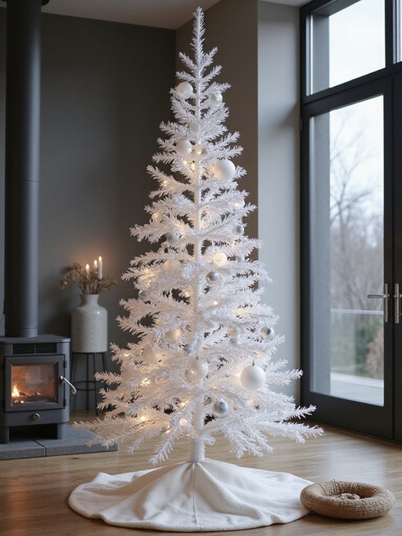 modern minimalist white tree