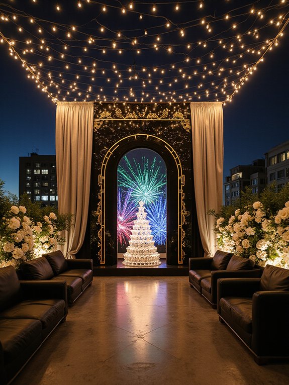 modern stylish party backdrops