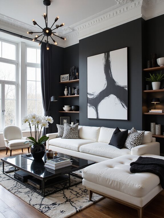 monochrome sophistication and fun