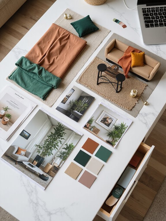 mood board for living room