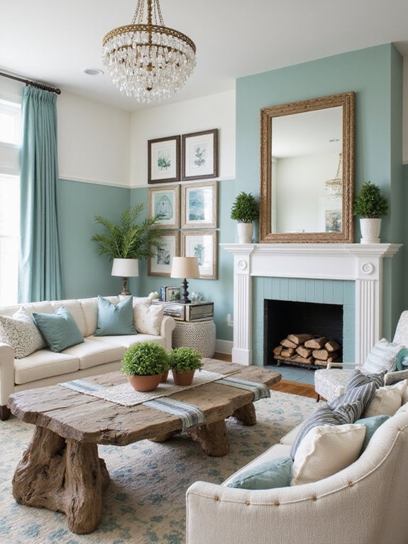 moody decor with white walls