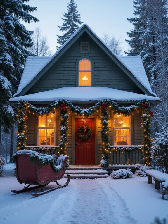 muted santa holiday decor