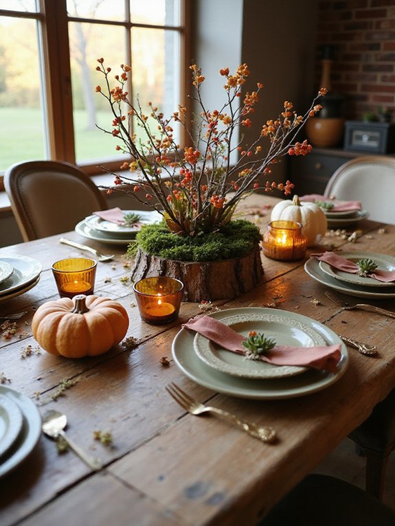 natural decor for autumn