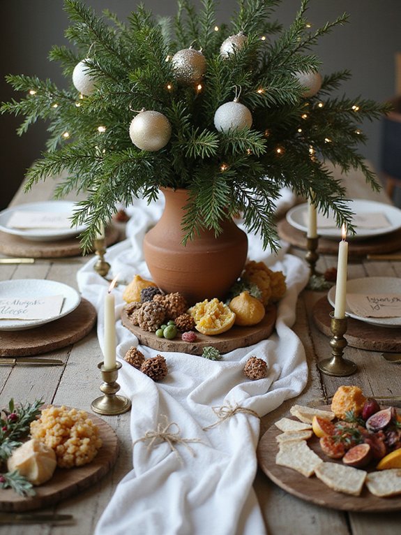 natural textures and greenery