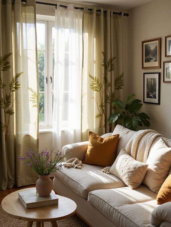 nature inspired curtain transformation