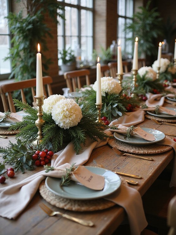 nature inspired table decor elements