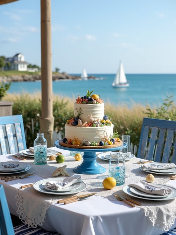 nautical blue and white decor