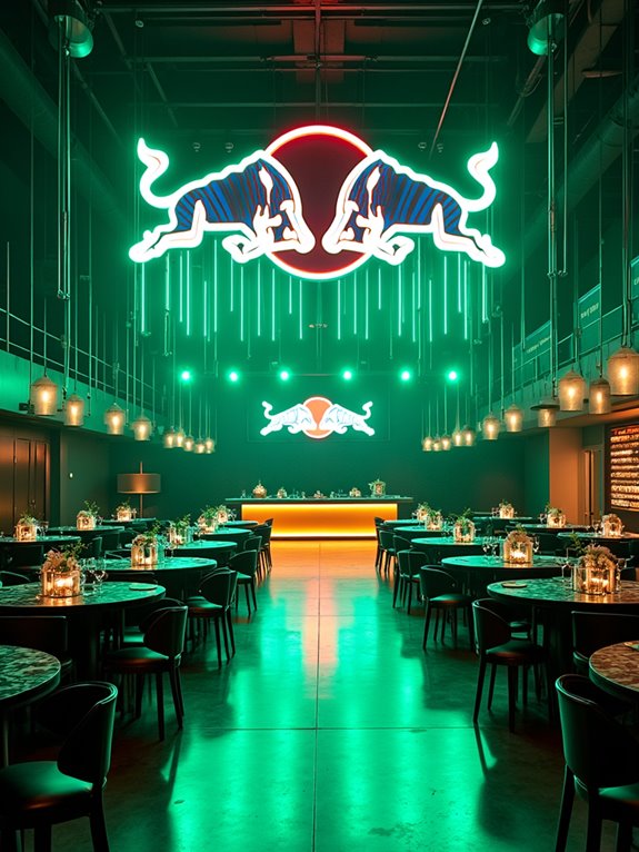 neon themed racing party signs