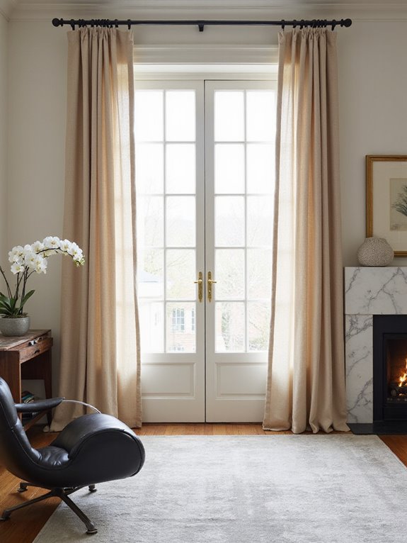 neutral linen drapes upgrade