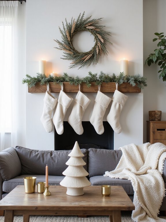neutral minimalist christmas decor