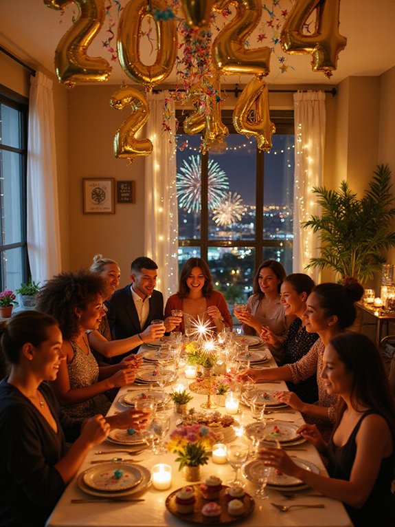 new year celebration decorations