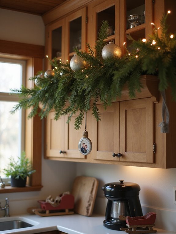 nostalgic holiday ornament display