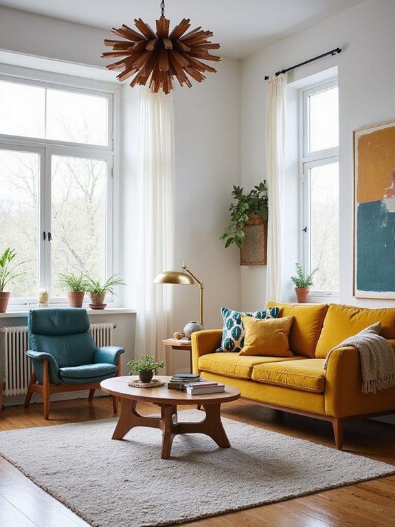 open airy bright living